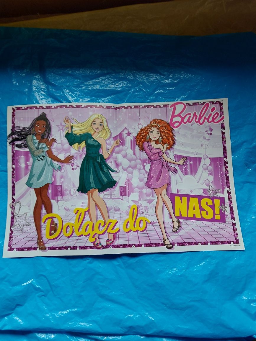 Plakat dziecięcy Barbie dwustronny 2024rok