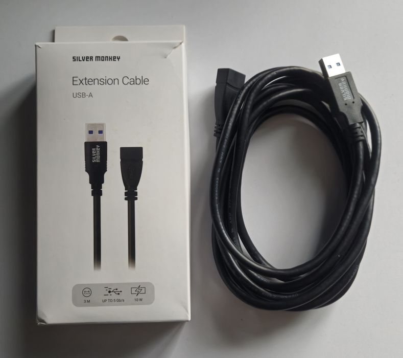 Przedłużacz usb 3m Silver monkey