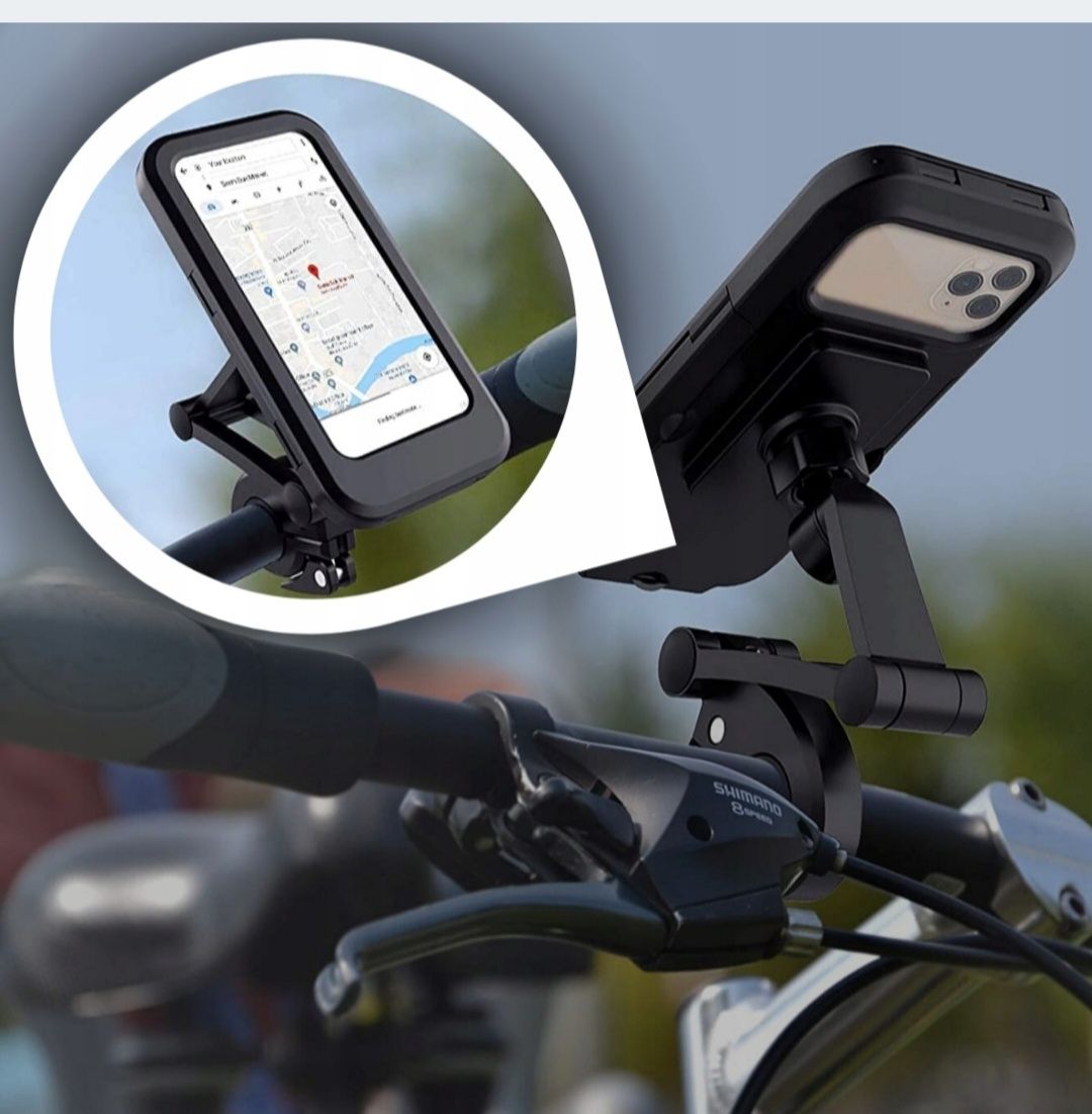 Uchwyt Rowerowy na Telefon Motocyklowy Hulajnogę Kierownice WODOODPORN