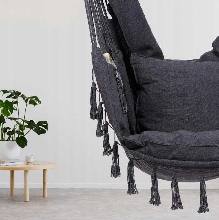 fotel wiszący krzesło brazylijskie boho galaxia + poduszki 150kg