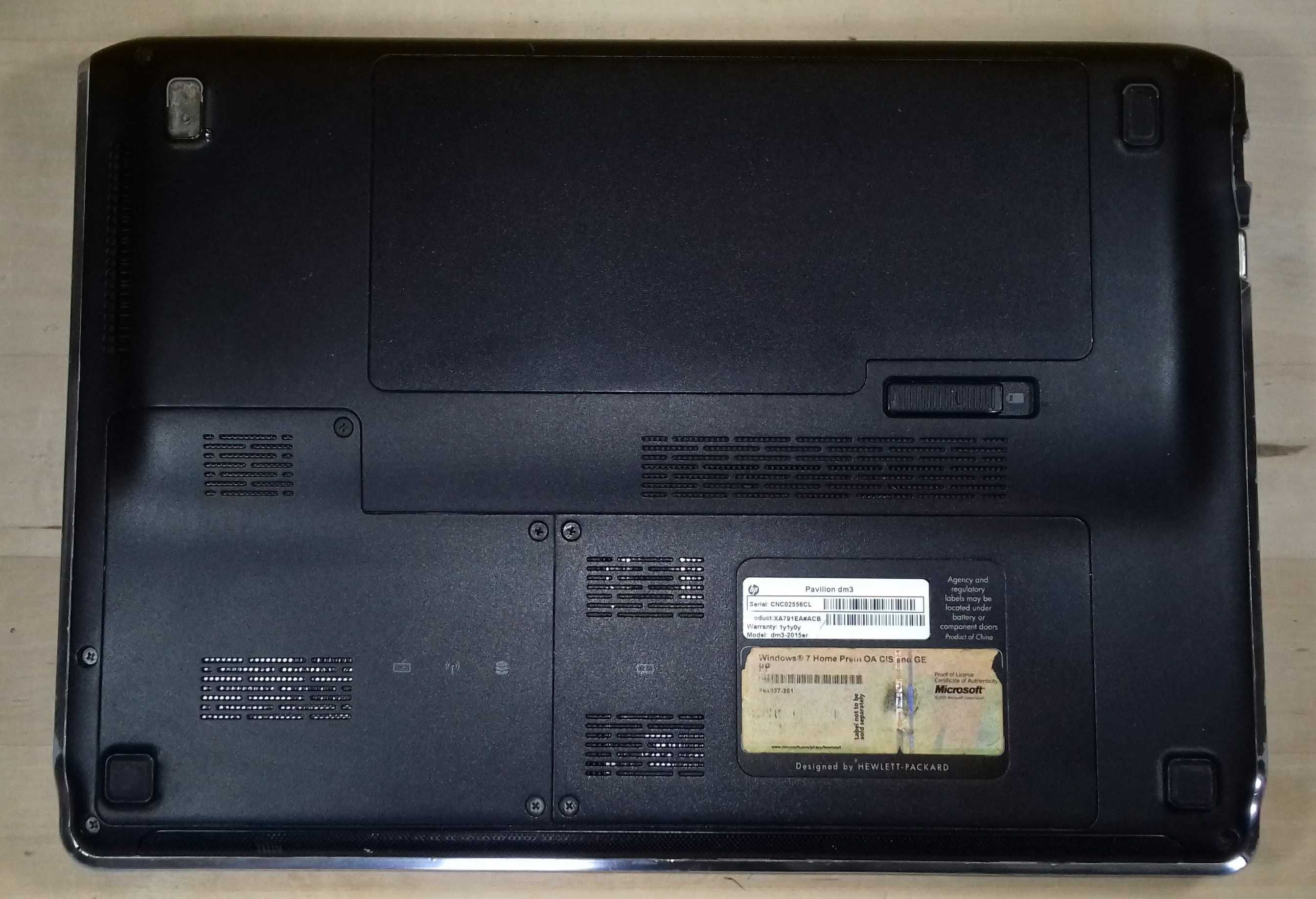 HP Pavilion DM3-2015 AMD Turion II Neo K625,4Gb,SSD120/256Gb,Web,13.3"