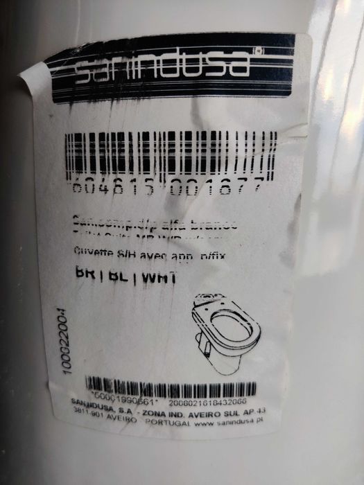 Sanindusa Sanita Compacta ALFA Branco 100022 Ao Chão Saída Horizontal