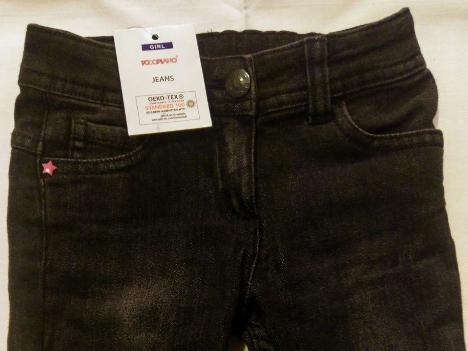 Spodnie jeans czarne rurki Papagino 92 cm Kup w zestawie