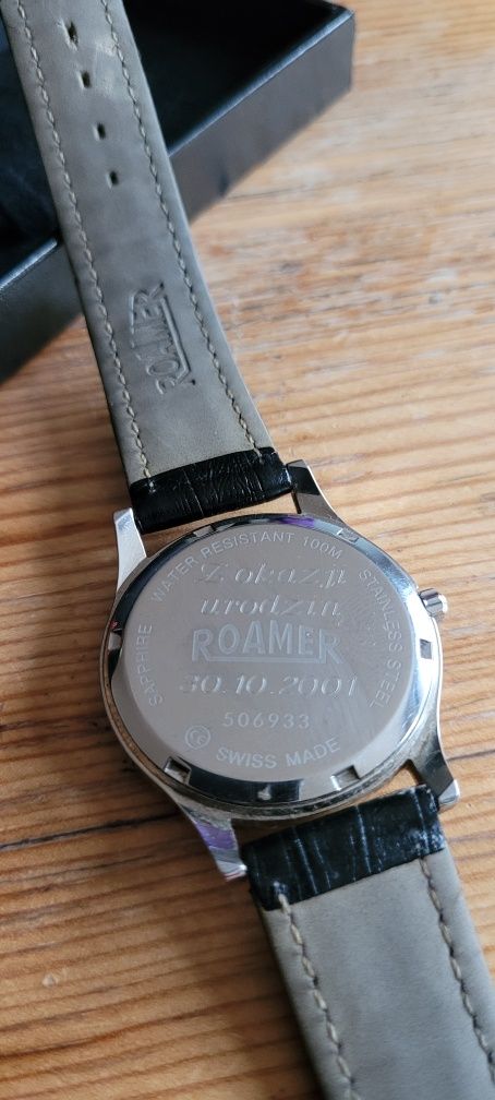 Zegarek Roamer z 2001 roku jak nowy, koperta 35mm NOWA BATERIA