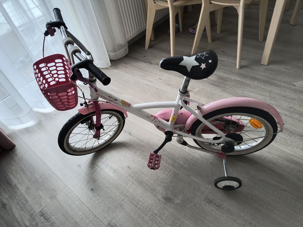 Rowerek dziecięcy Btwin 500 16 cali dla dziewczynki