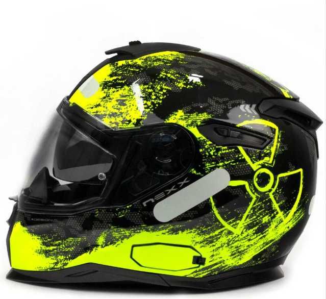 Capacete Nexx SX. Toxic Black.Neon Yellow