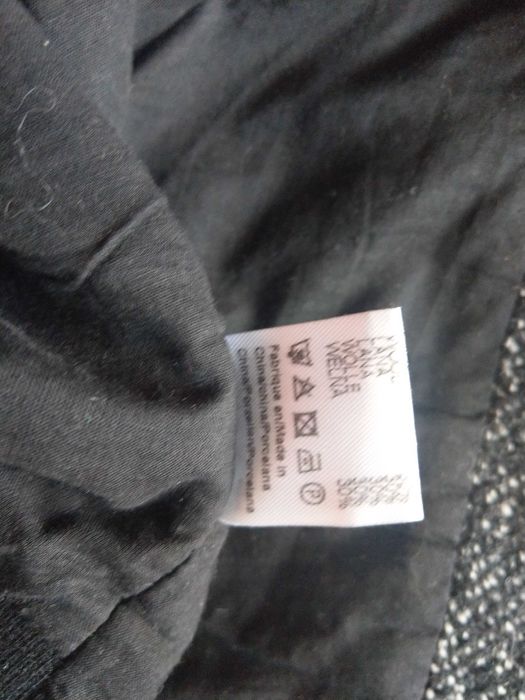 Nowa Elegancka Wełniana Paris Sweewe Piekna kurtka M/L żakiet jodełka