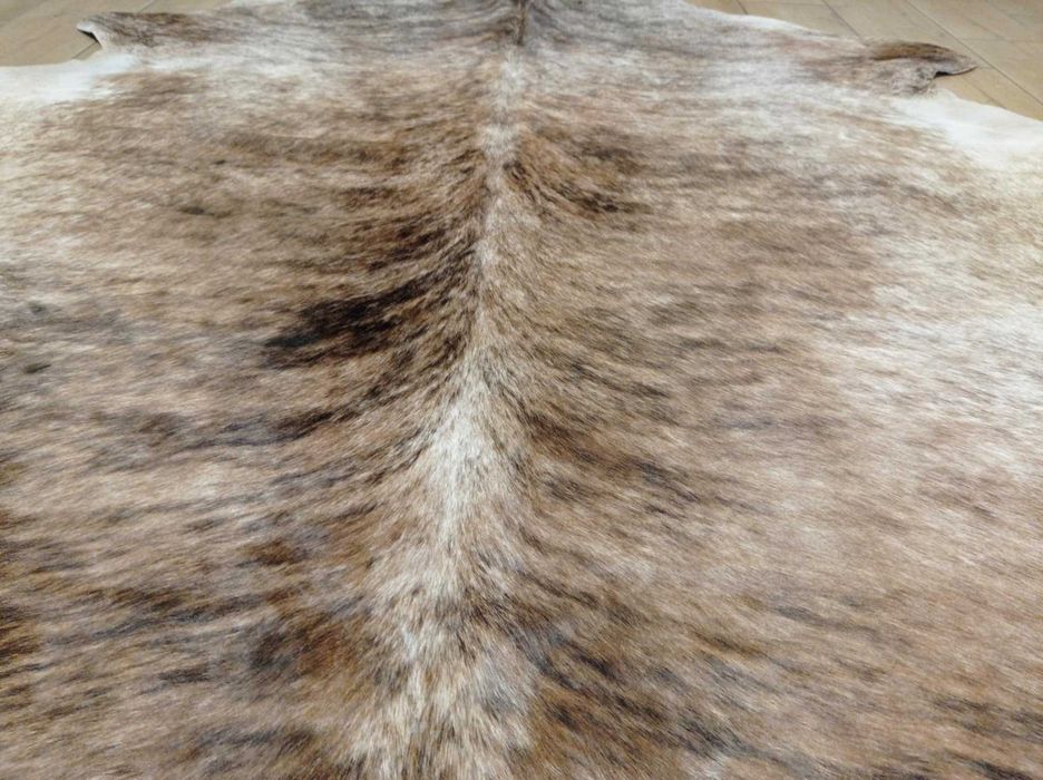 Dywan SKÓRA BYDLĘCA Tygrys beżowo-brązowy Krowa skóra naturalna
