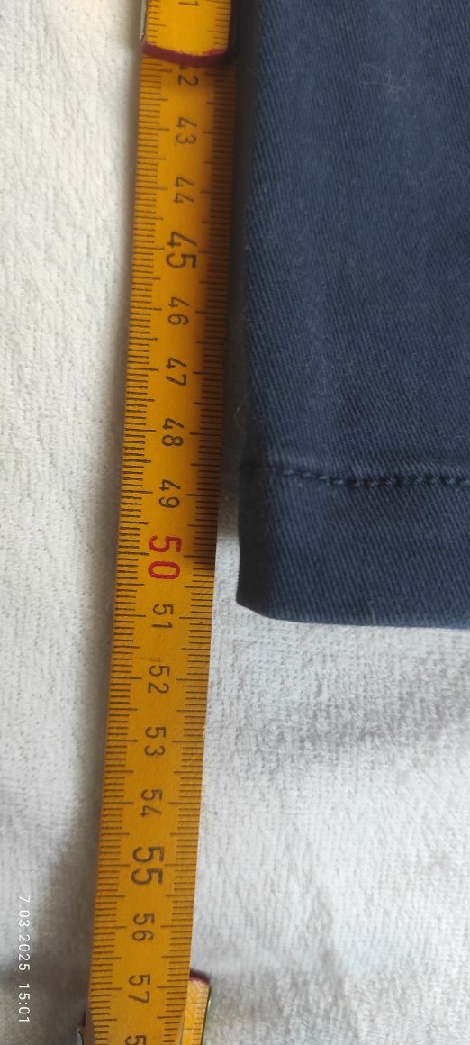 Granatowe jeansy ze ściągaczem H&M