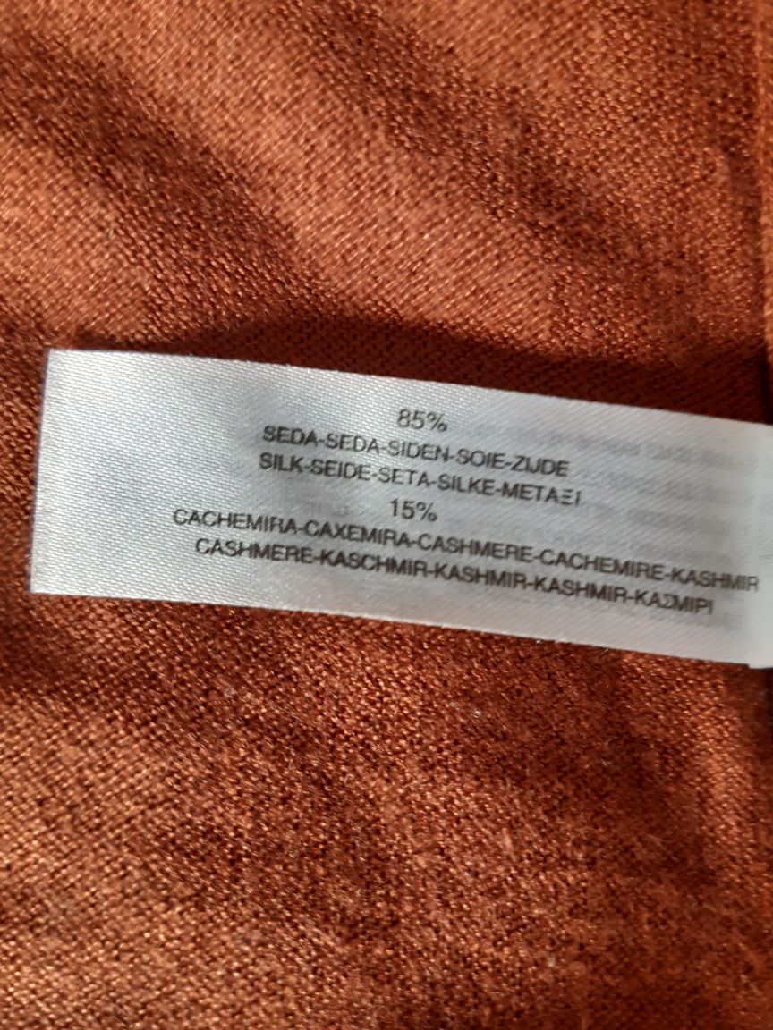 Sweter jedwab i kaszmir Massimo Dutti