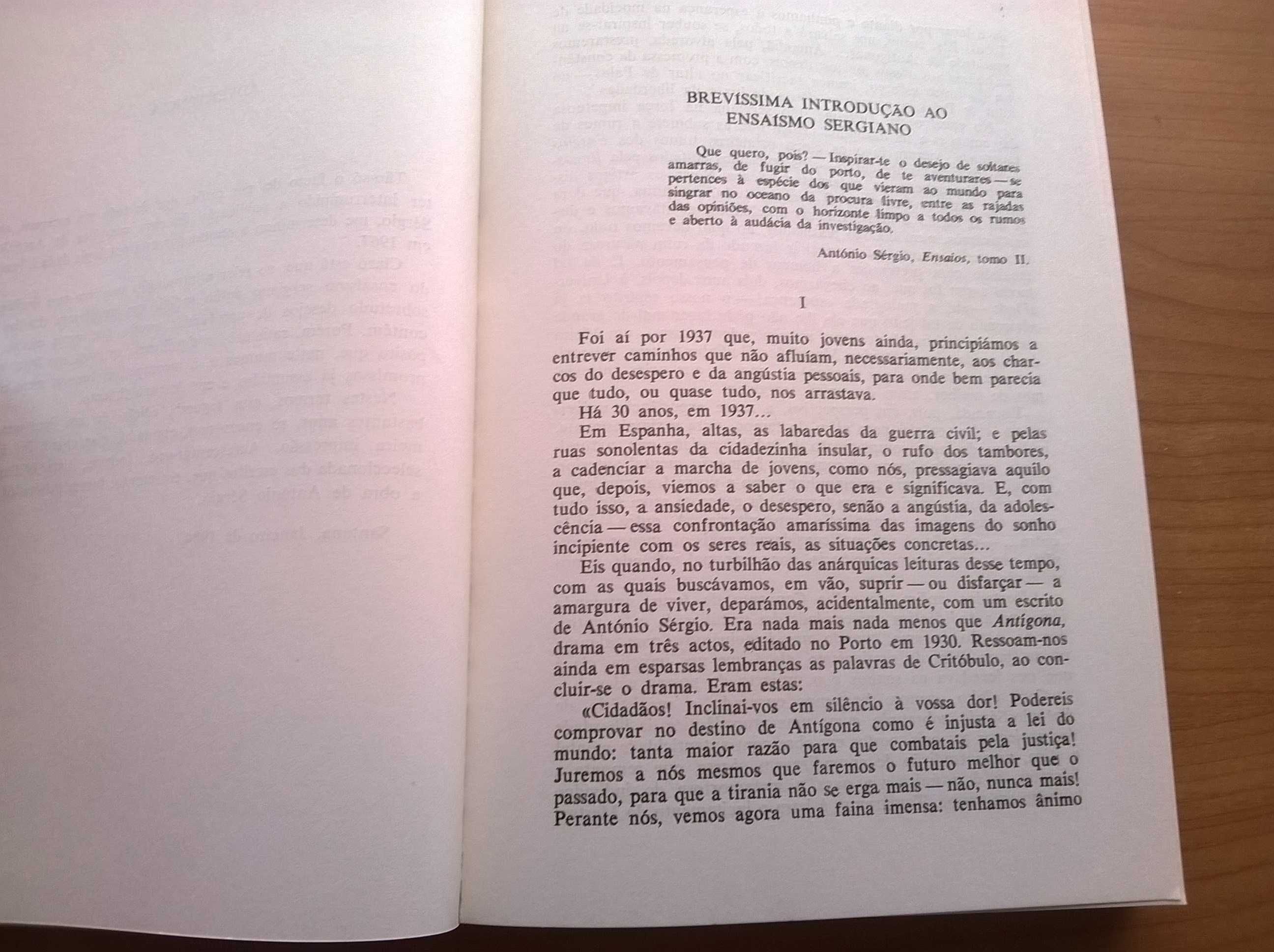 António Sérgio "Uma Antologia" - Seleção e notas de Joel Serrão