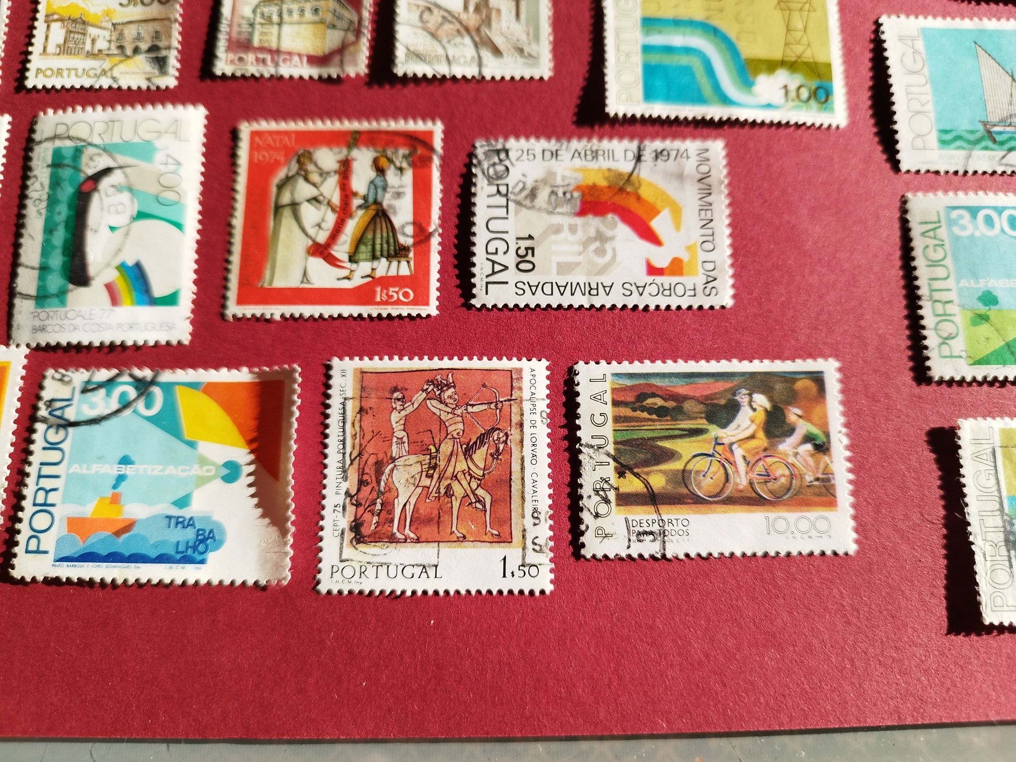 Lote 21 selos anos 70