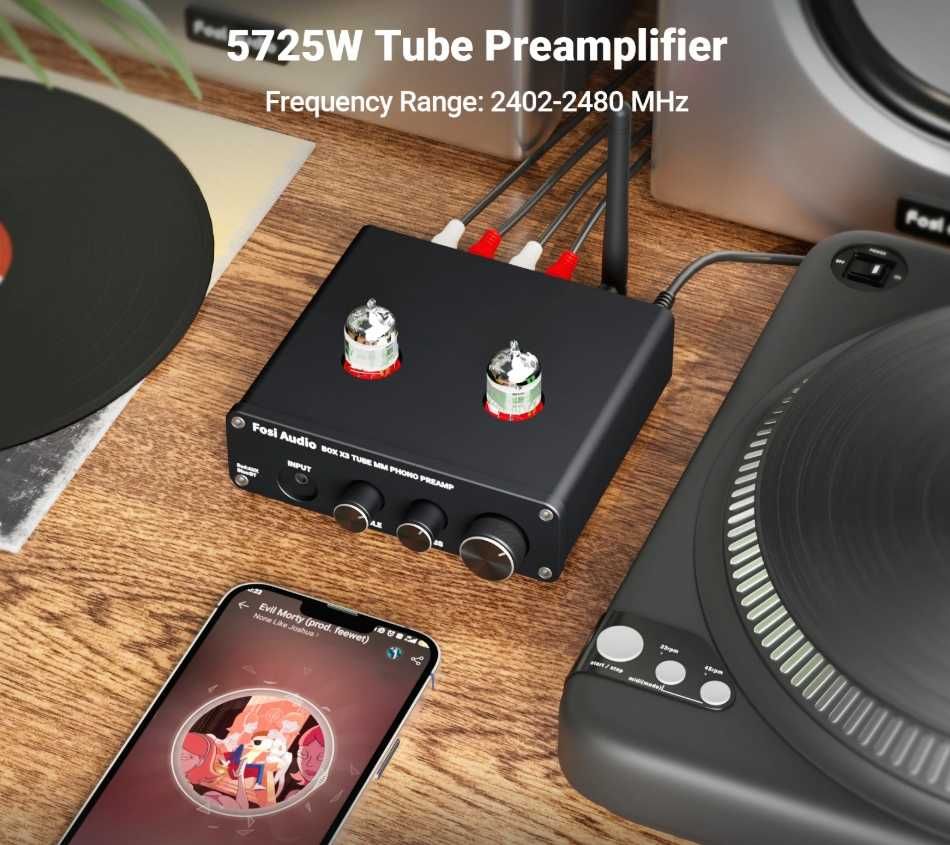Przedwzmacniacz gramofonowy HiFi Fosi Audio z Bluetooth