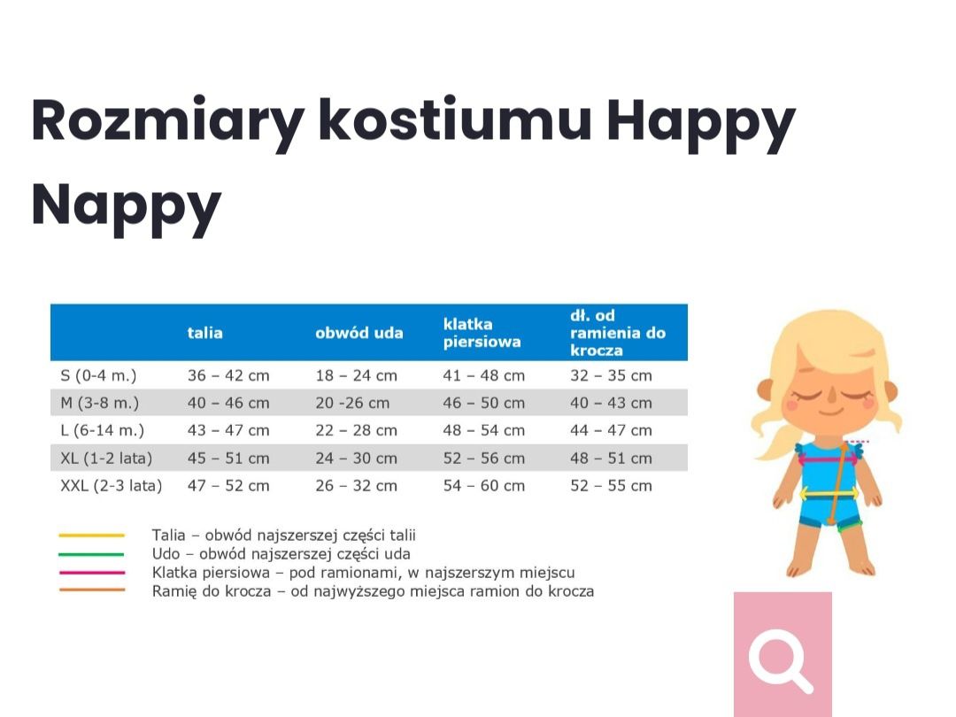 Kostium kąpielowy z pieluszka Happy Nappy Arka Niny 3-8 miesięcy