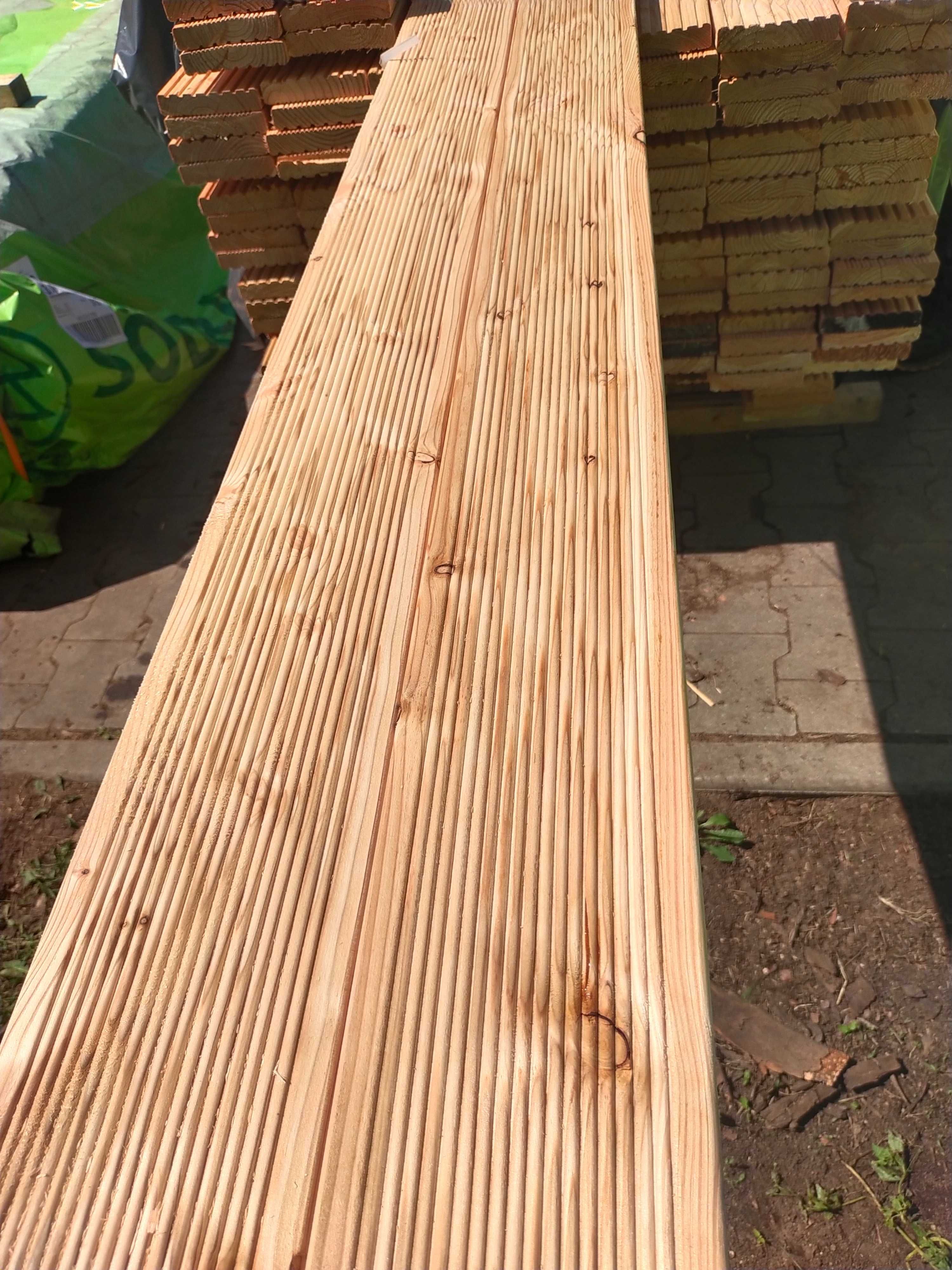 Deska tarasowa modrzew 28x135