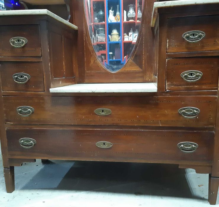 Retro Vintage Antigo Móvel Toucador Pechiché Penteadeira p/ Restauro