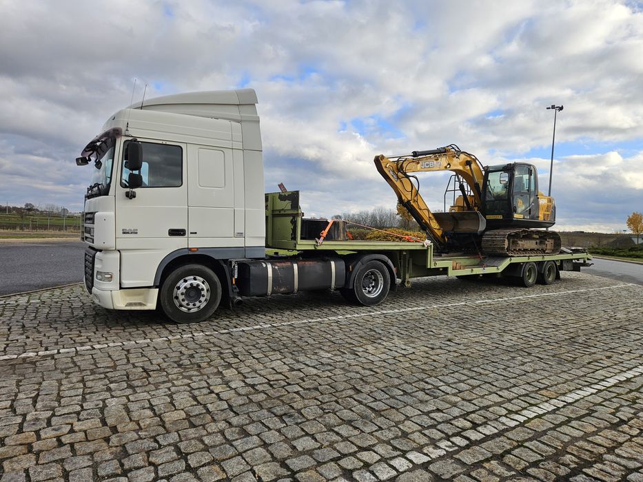 Transport maszyn rolniczych, transport maszyn, laweta, niskopodwozie
