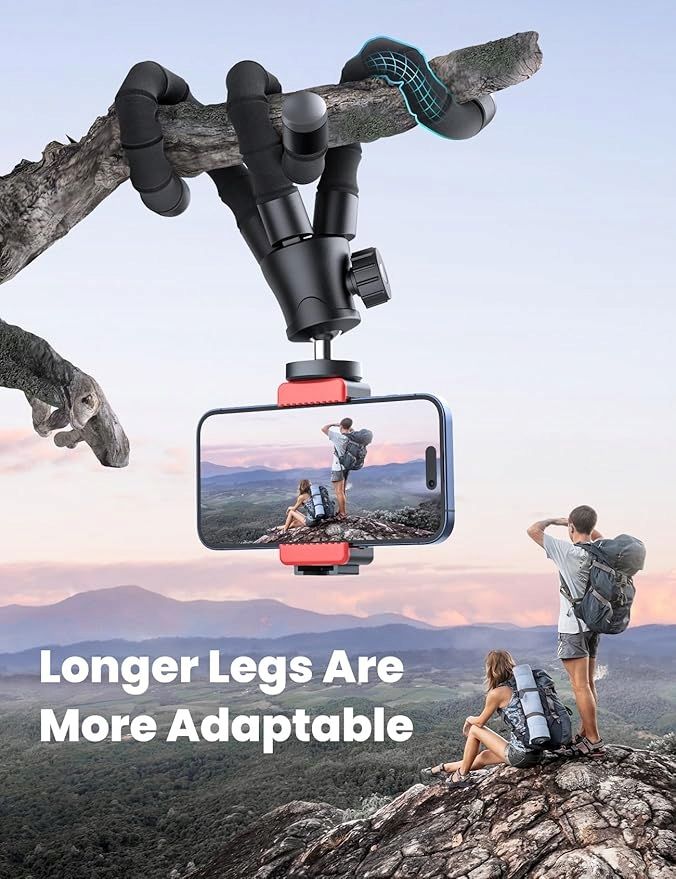 tripod statyw do telefonu z uchwytem czarny z pilotem na bluetooth