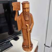 Drewniana rzeźba,wizerunek Mojżesza