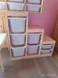 Ikea Trofast Kompletny regał z pojemnikami, szafka ścienna