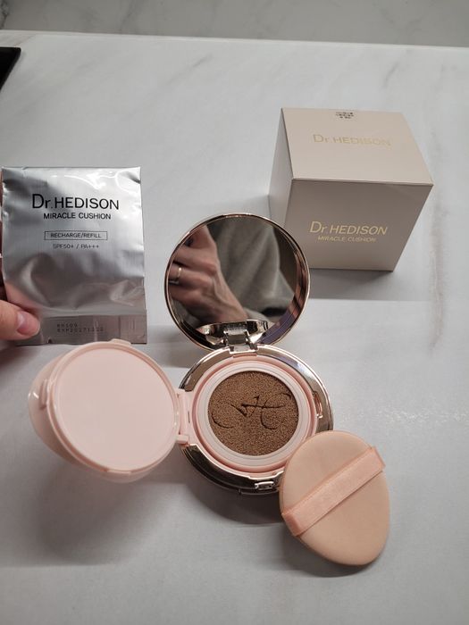 Dr.HEDISON Miracle Cushion SPF50+ PA+++ podkład w poduszce Beige  15g