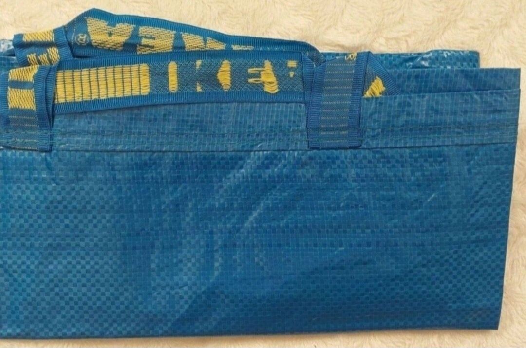 1zł Wysyłka Zestaw 2sztuk toreb IKEA 71l Duże mocne  i wytrzymałe NOWE