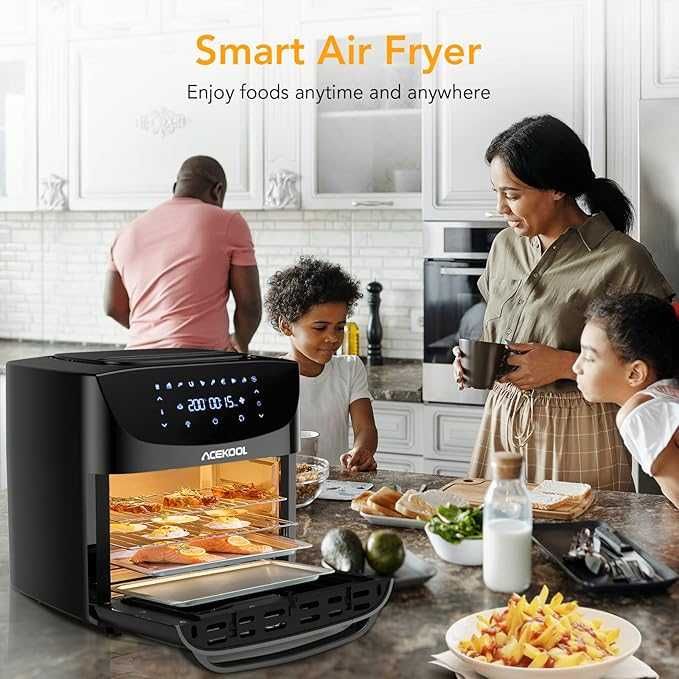 Airfryer / mini piekarnik 18 l, 1800 W, LED, 10 funkcji, akcesoria
