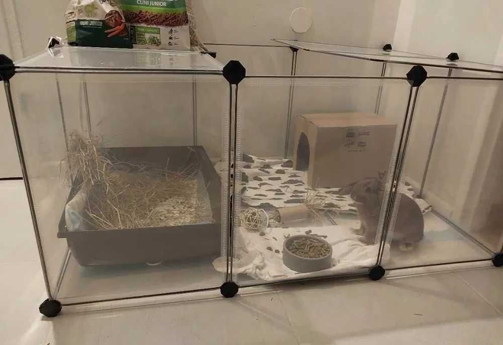 Kojec zagroda klatka dla królika świnki chomika domowa 143x73x46 cm