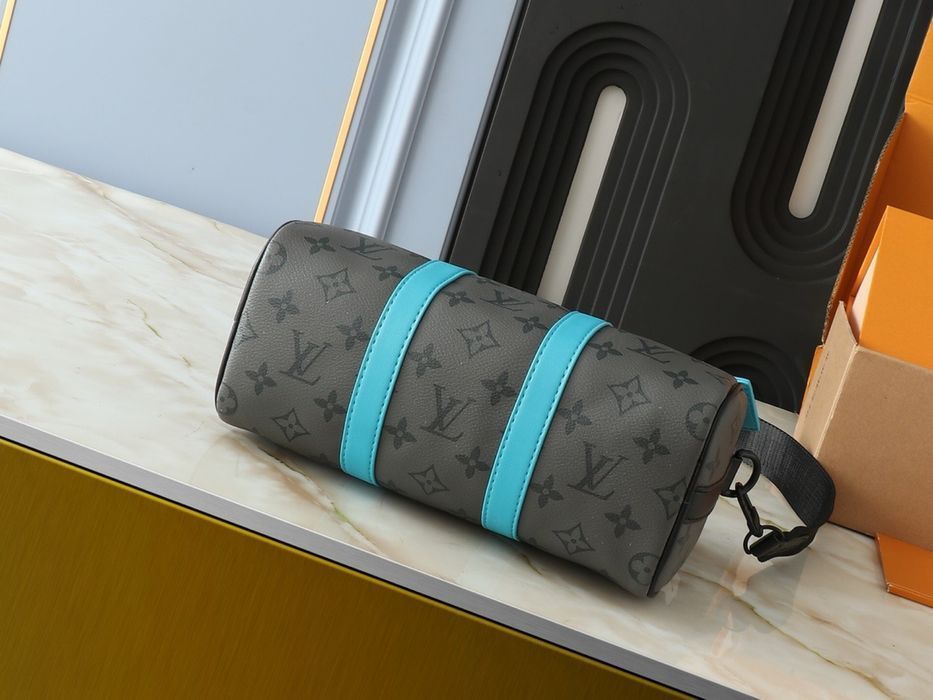 LOUIS VUITTON keepall 25cm сумка мужская унисекс зеленая серая желтая