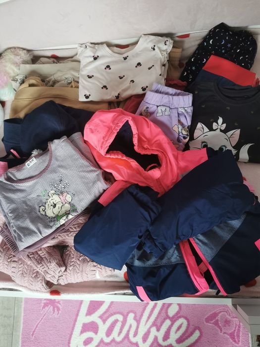 Paczka ubranek dla dziewczynki Zima  rozmiar 122-128