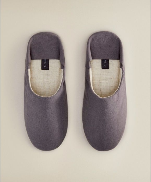 Pantufa Tecido Tam 47 Zara Home NOVO
