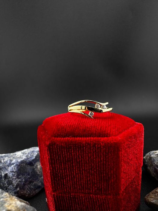 Złoty Pierścionek - Delikatny Wzór | JAK NOWY | 585 | 2.14g