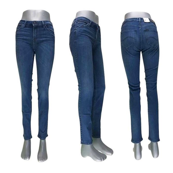 Damskie jeansy Lee Elly - Slim Straight L305HALD nowe orygin. -W26/L33