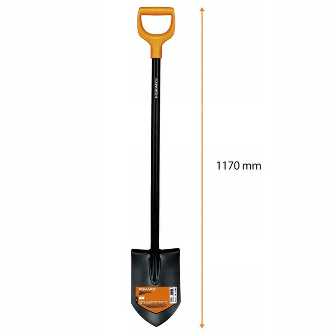 FISKARS łopata SZPADEL OSTRY ogrodowy metalowy 117cm