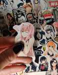 Стикеры наклейки аниме waifu girl 18+ милые девушки тян