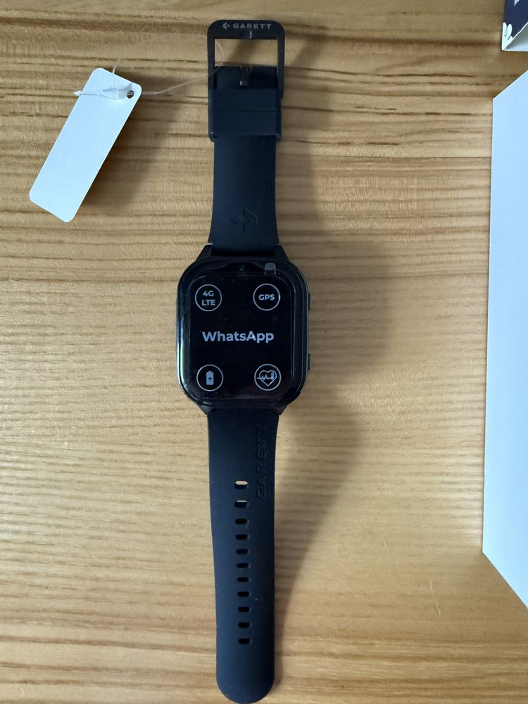 Smartwatch Garett Kids Sun Ultra 4G czarny - NOWY, z gwarancją