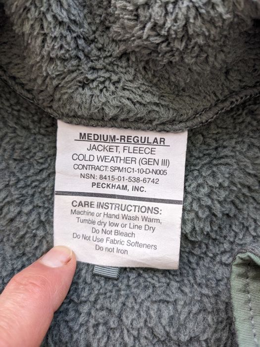 Фліс армії США ECWCS level 3 Polartec MR