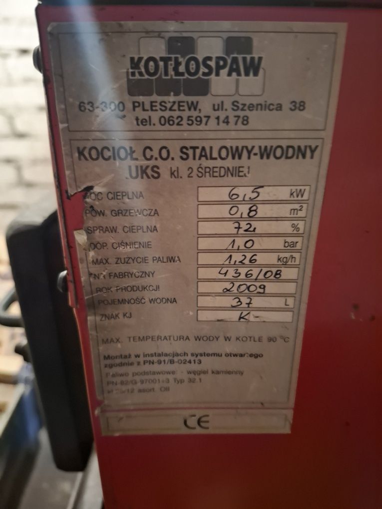 Piec co plus bojler gratis