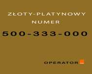 ZŁOTY - PLATYNOWY  numer telefonu w Orange.