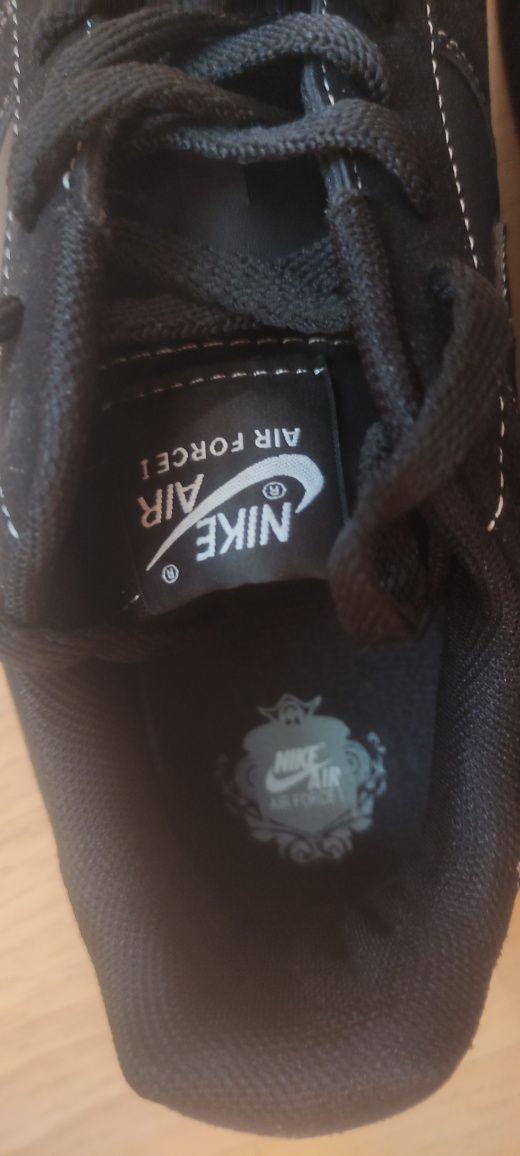 Nike air fofce 1' 07 czarne  męskie