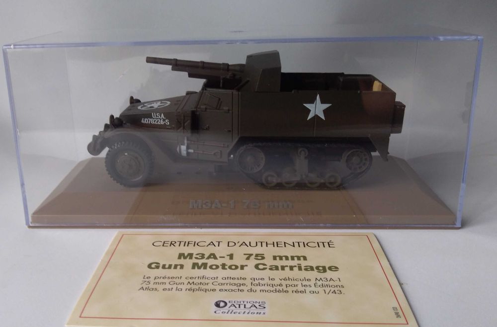M3A1 com canhão de 75mm, USA, II guerra mundial. Ver descdrição