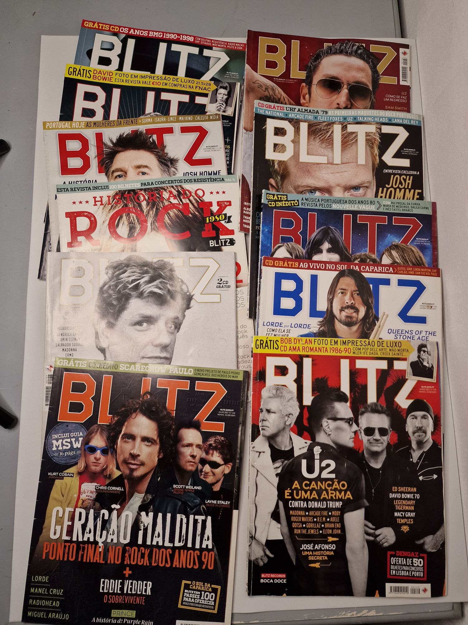 Revistas de música BLITZ Ano 2017