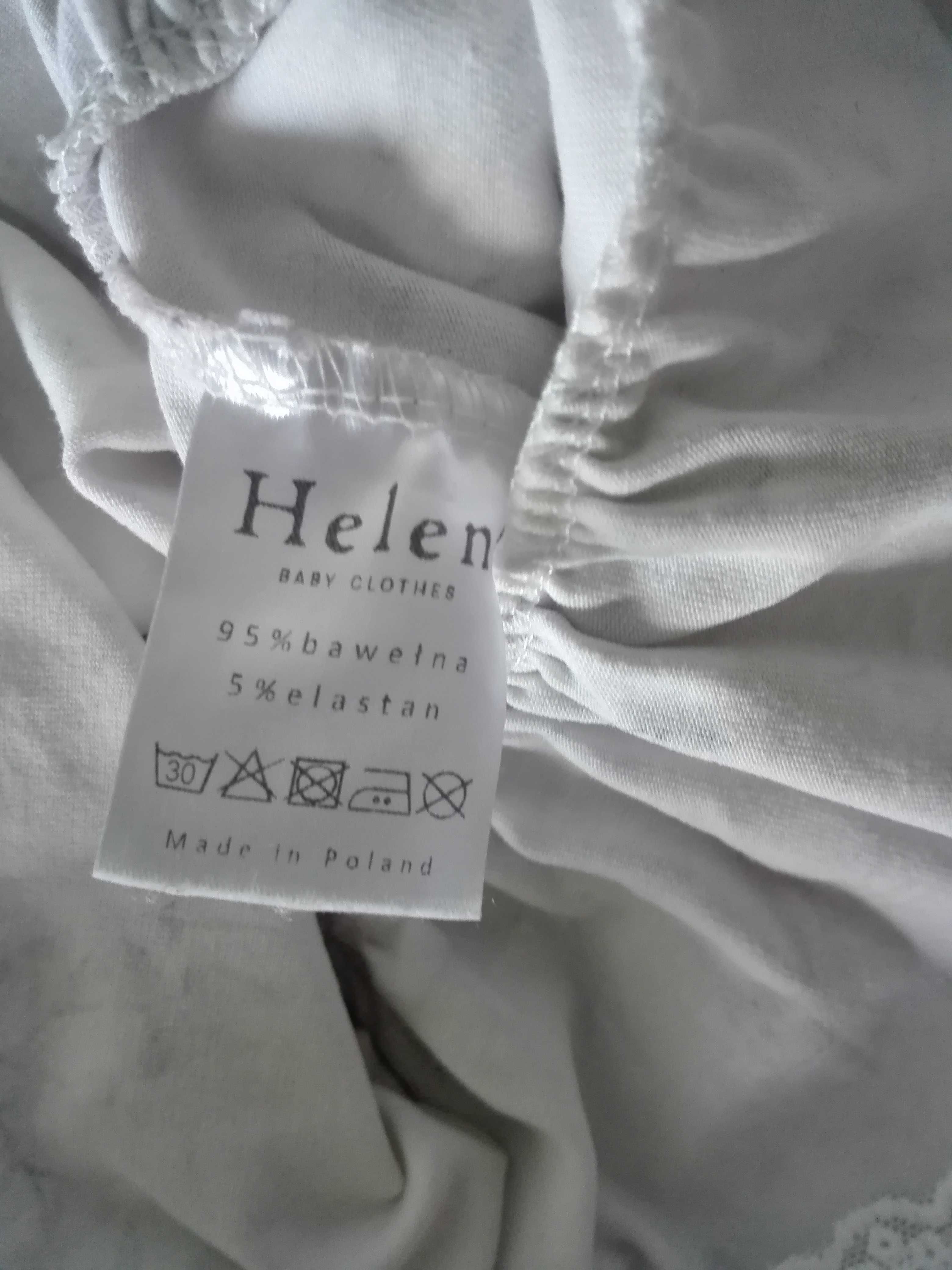Sukienka biała w kwiaty firmy Helen r.74