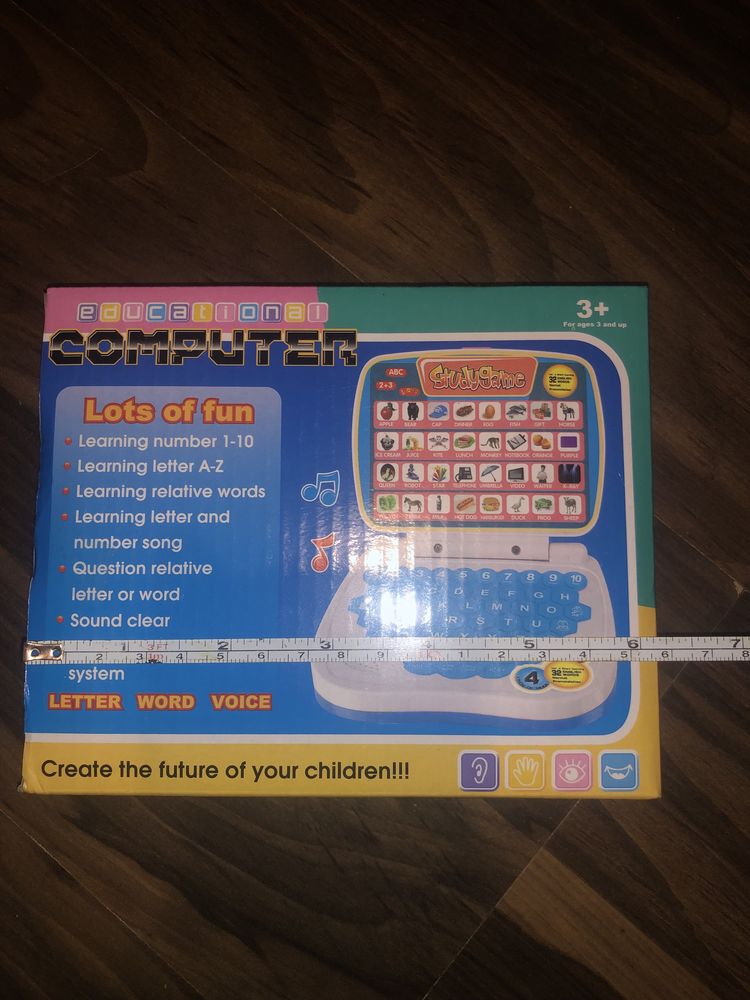 Laptop dziecięcy zabawka jedykacyjna w j. angielskim do nauki