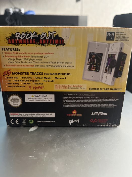 Nintendo DS guitae hero on tour