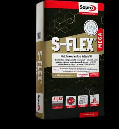 Sopro S-FLEX mega - Multifunkcyjny klej do płytek S1 22,5kg