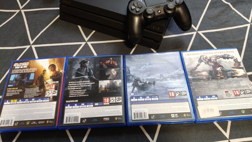 Приставка PS 4 Pro 1TB. 4-Диска та в ПОДАРУНОК аккаунт з грою