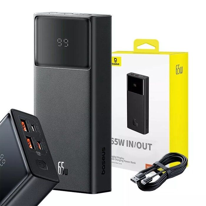 Повербанк 65W Baseus Star-Lord 30000mAh Power bank зарядка аккумулятор