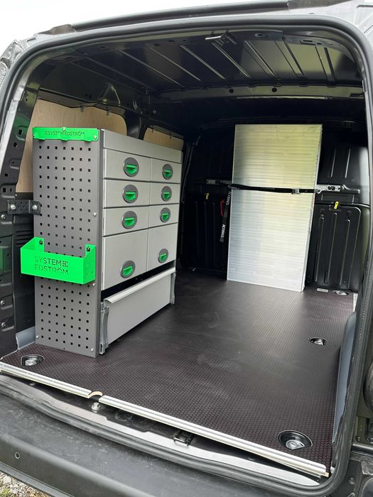 Zabudowa serwisowa warsztatowa regały bus szafki Master Ducato Crafter