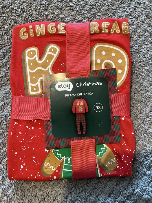 Nowa piżama świąteczna chłopięca chłopiec 98